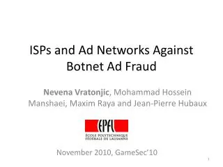 ISPs and Ad Networks Against Botnet Ad Fraud