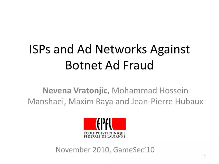 isps and ad networks against botnet ad fraud