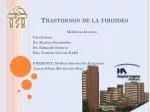 Trastornos de la tiroides - slide 1