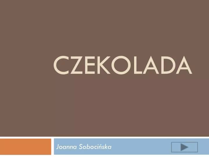 czekolada