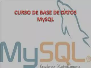 curso de base de datos mysql