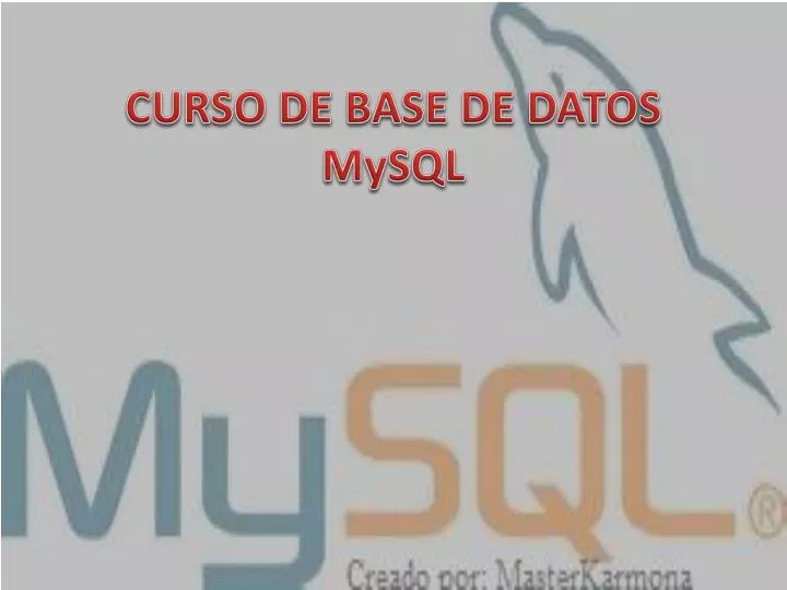 curso de base de datos mysql