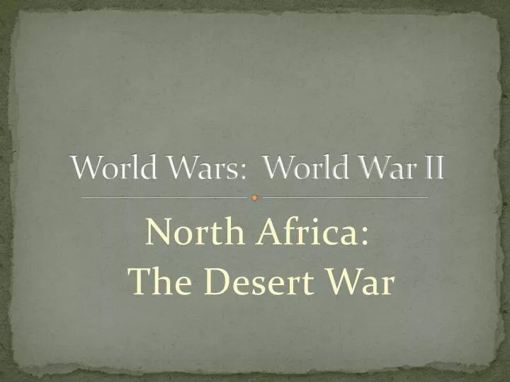 world wars world war ii