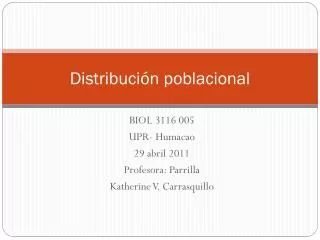 distribuci n poblacional
