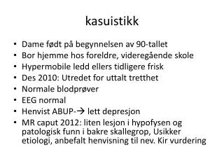 kasuistikk