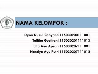 nama kelompok