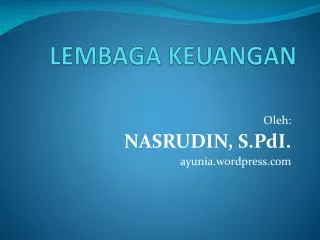 lembaga keuangan