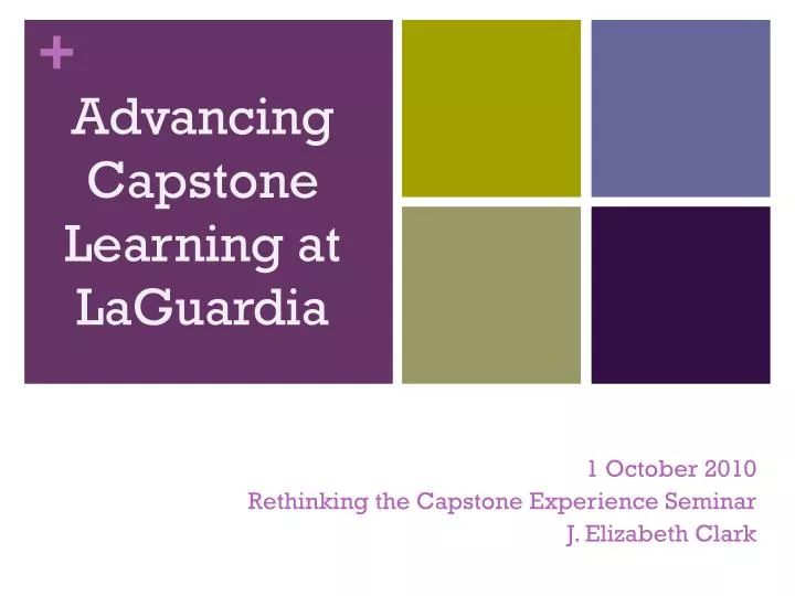 advancing capstone learning at laguardia