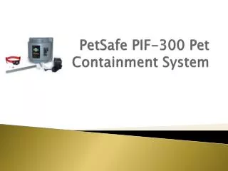 PetSafe PIF-300 Pet Containment System