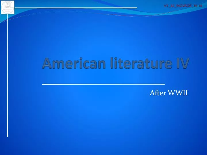 american literature iv