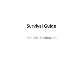 survival guide