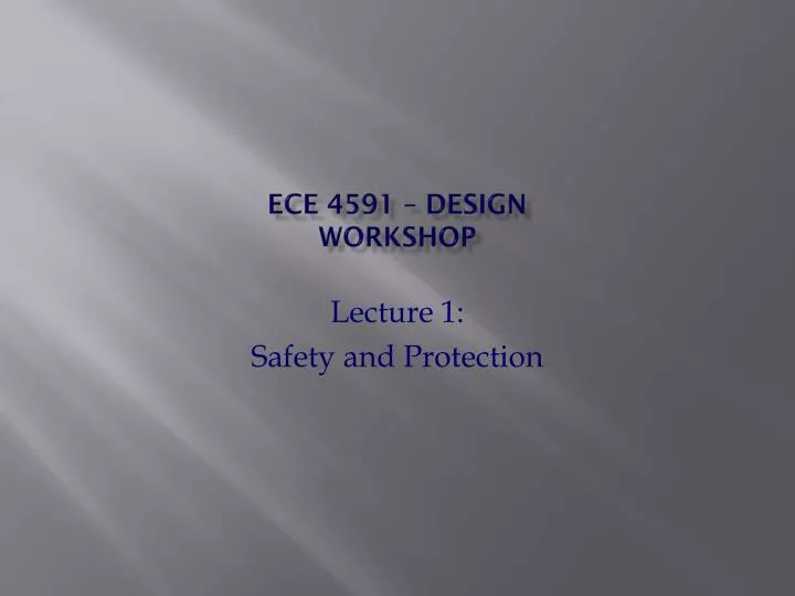 ece 4591 design workshop