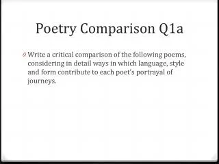 Poetry Comparison Q1a