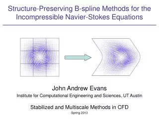 Structure-Preserving B- spline Methods for the Incompressible Navier -Stokes Equations