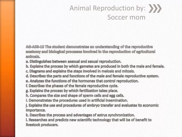 animal reproduction by soccer mom