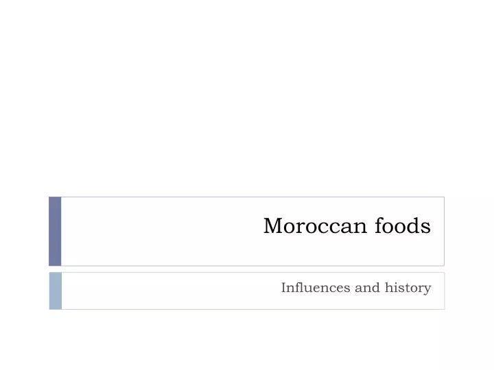 moroccan foods