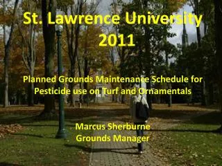 St. Lawrence University 2011