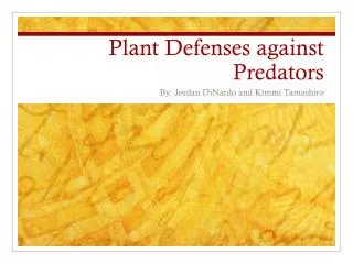 Plant Defenses against Predators