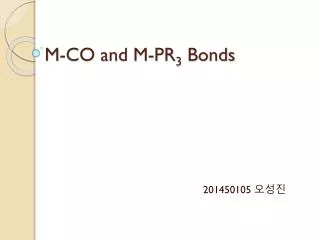 M-CO and M-PR 3 Bonds