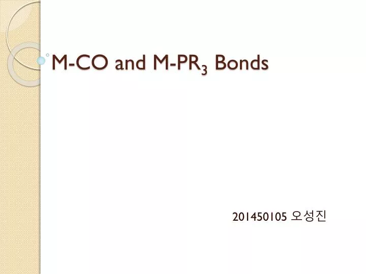 m co and m pr 3 bonds