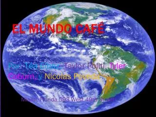 por t a elbaz taylor politi tyler coburn y nicolas poveda