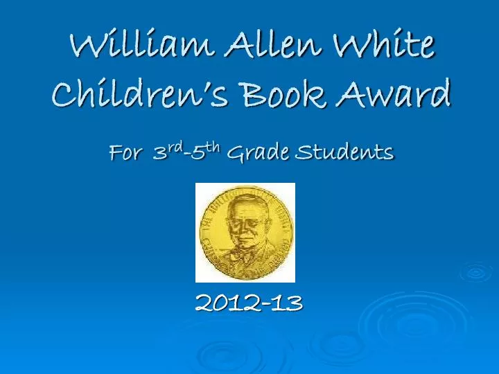 william allen white children s book award for 3 rd 5 th grade students