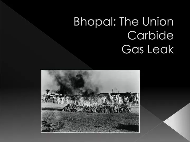 bhopal the union carbide gas leak
