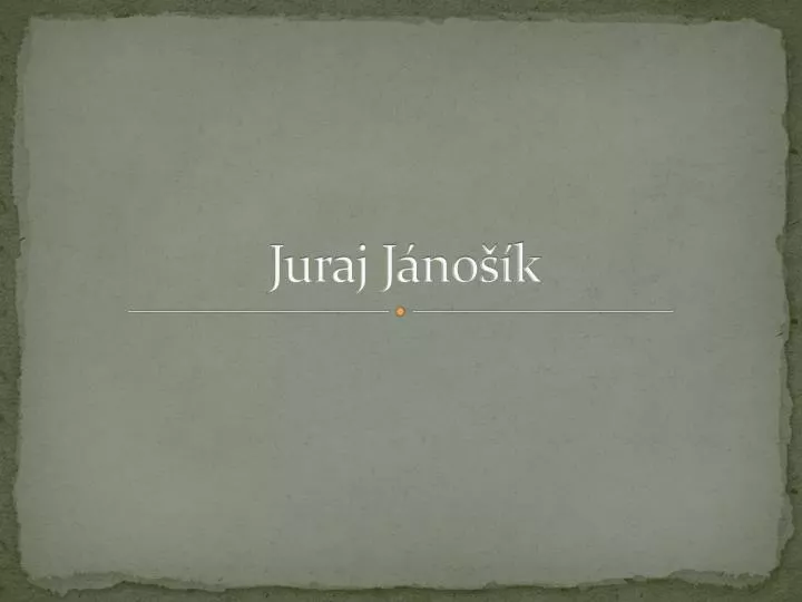 juraj j no k