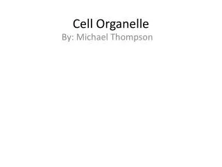 cell organelle