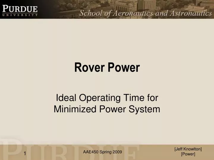 rover power