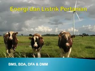 Energi dan Listrik Pertanian