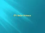 PV Solar Science - slide 1
