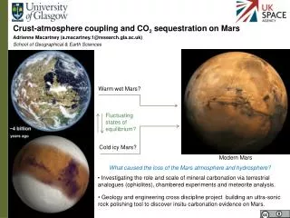 Crust-atmosphere coupling and CO 2 sequestration on Mars