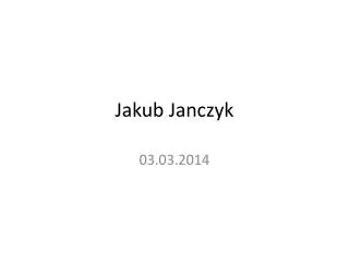 Jakub Janczyk