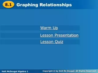Graphing Relationships