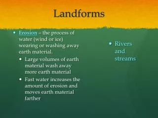 Landforms