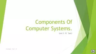 Components Of Computer Systems.