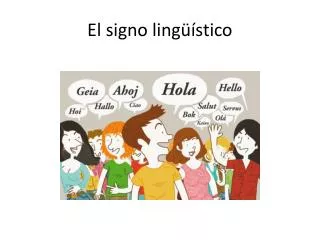 el signo ling stico