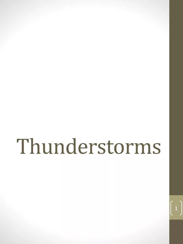 thunderstorms