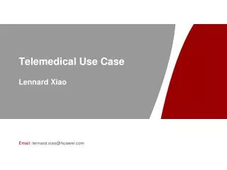 Telemedical Use Case