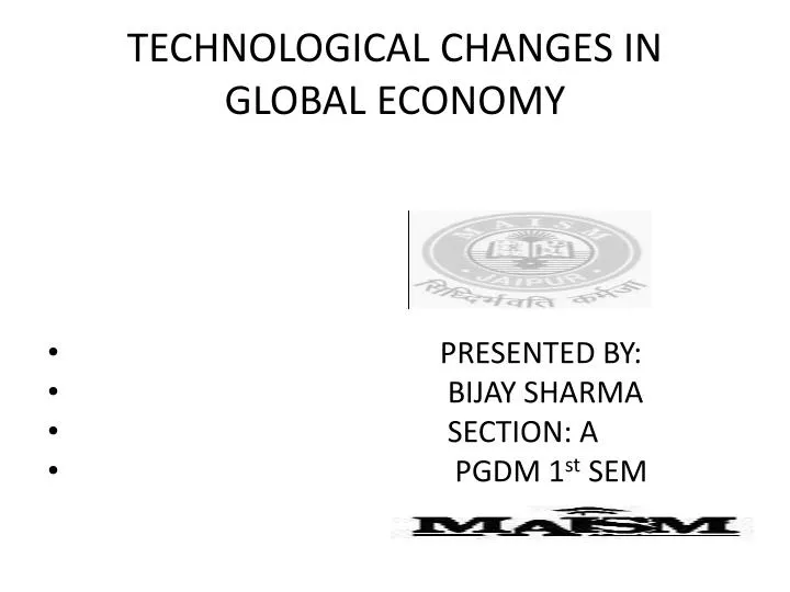 technological changes in global economy