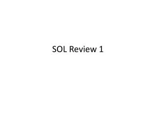 SOL Review 1