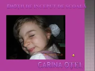 emo ii de inceput de scoal