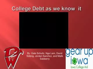 College Debt as we know it