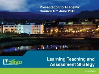 Learning Teaching and Assessment Strategy
