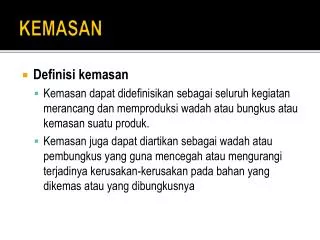 KEMASAN