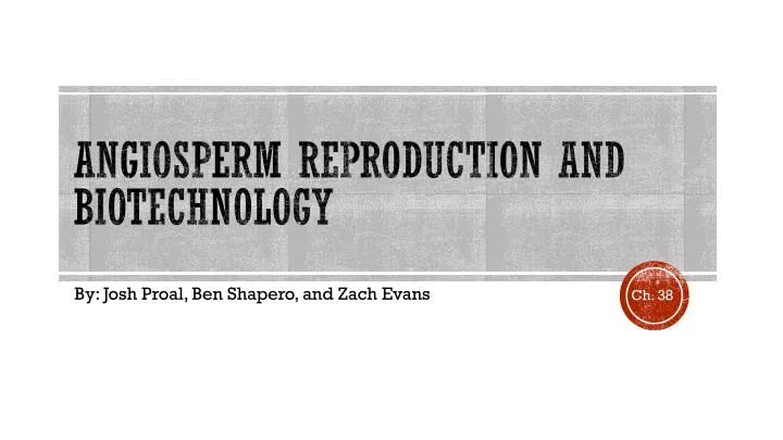 angiosperm reproduction and biotechnology