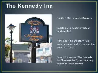 The Kennedy Inn