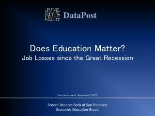 Does Education Matter? Job Losses since the Great Recession