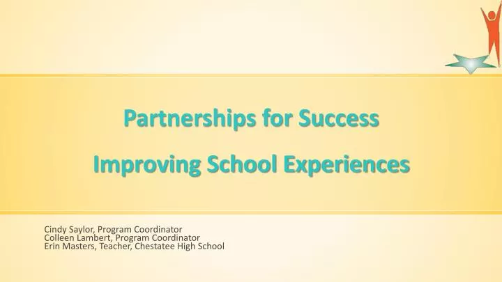 partnerships for success improving school experiences